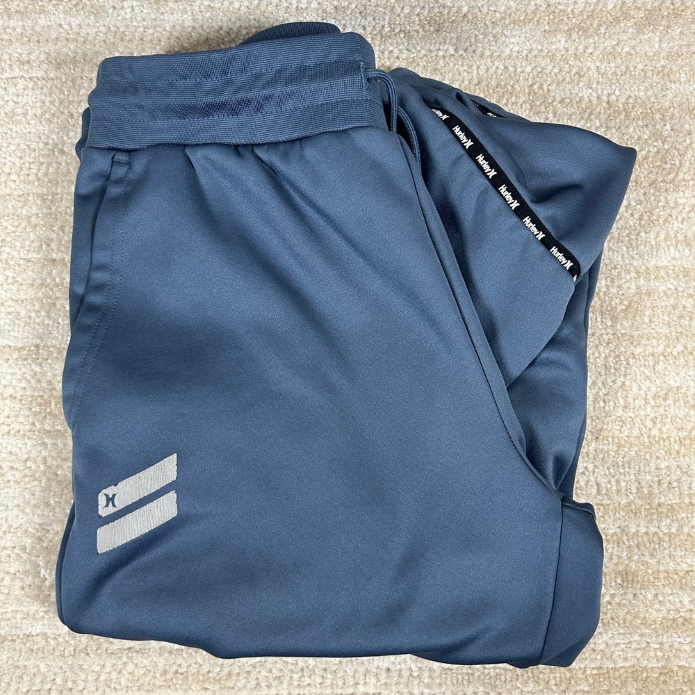 Hurley Mens Athleisure Performance Fleece Jogger Sweatpants Blue Medium HFA22VMB